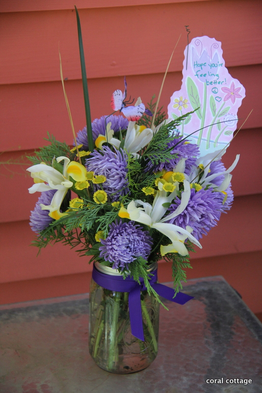 lovely flowers from a friend