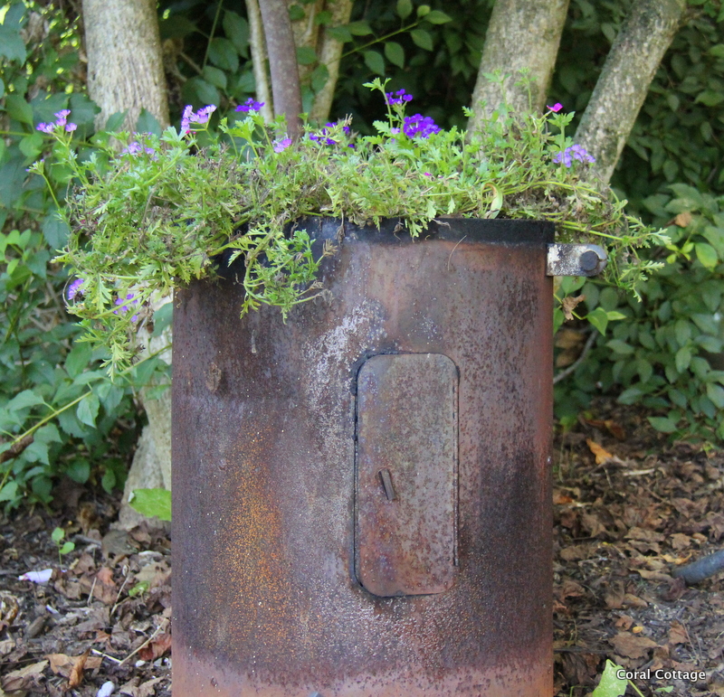 smoker turned into planter