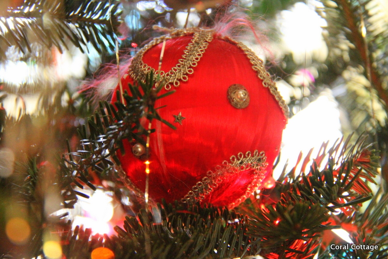 Fuzzy ornaments that are falling apart